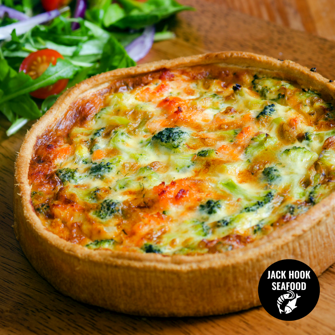 Smoked Salmon and Broccoli Quiche – Jack Hook Seafood